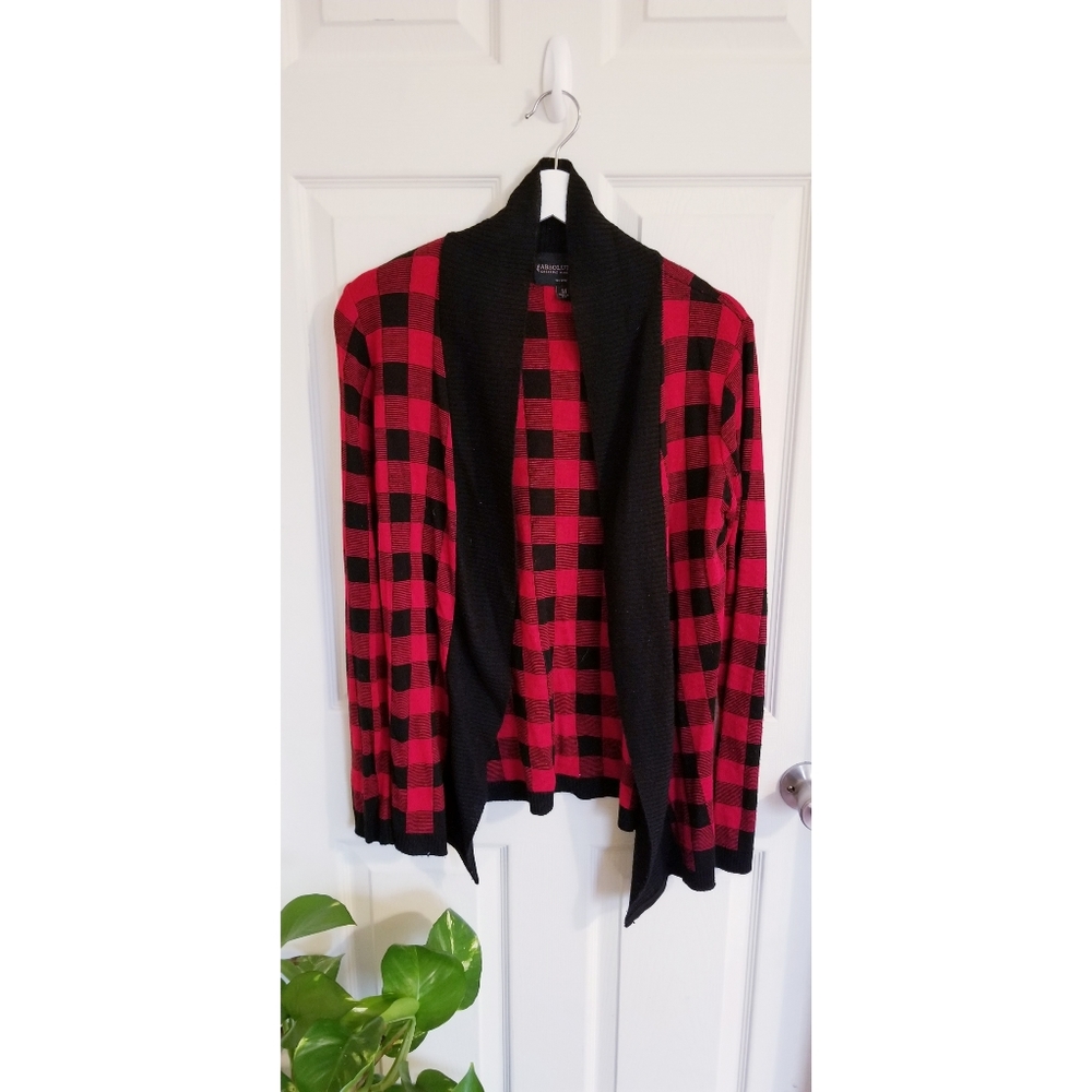 Buffalo check sweater